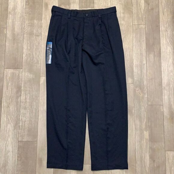 Mens NWT Haggar Cool 18 Classic‎ Fit Performance Casual Pants - Picture 1 of 7